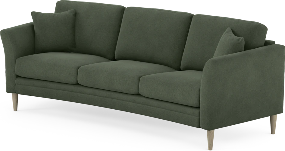 Eden - 3-sits soffa svängd - Grön
