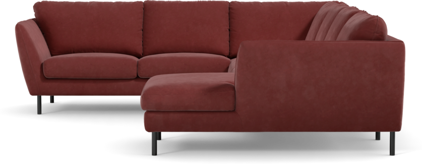 Madison Lux - Hörnsoffa med schäslong höger - Rosa