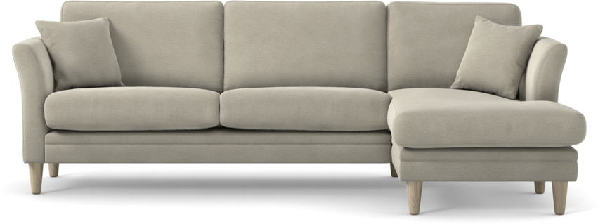 Eden - 2,5-sits soffa med schäslong - Brun