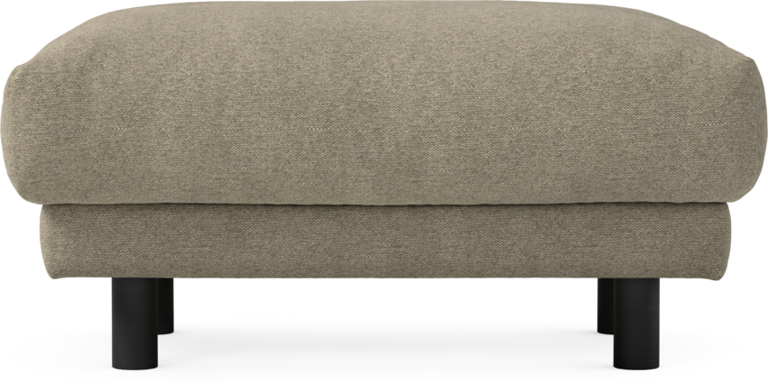 Cherrie - Fotpall 110, fast klädsel - Grå