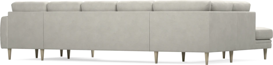 Eden - 3-sits soffa med divan vänster och schäslong höger - Grå