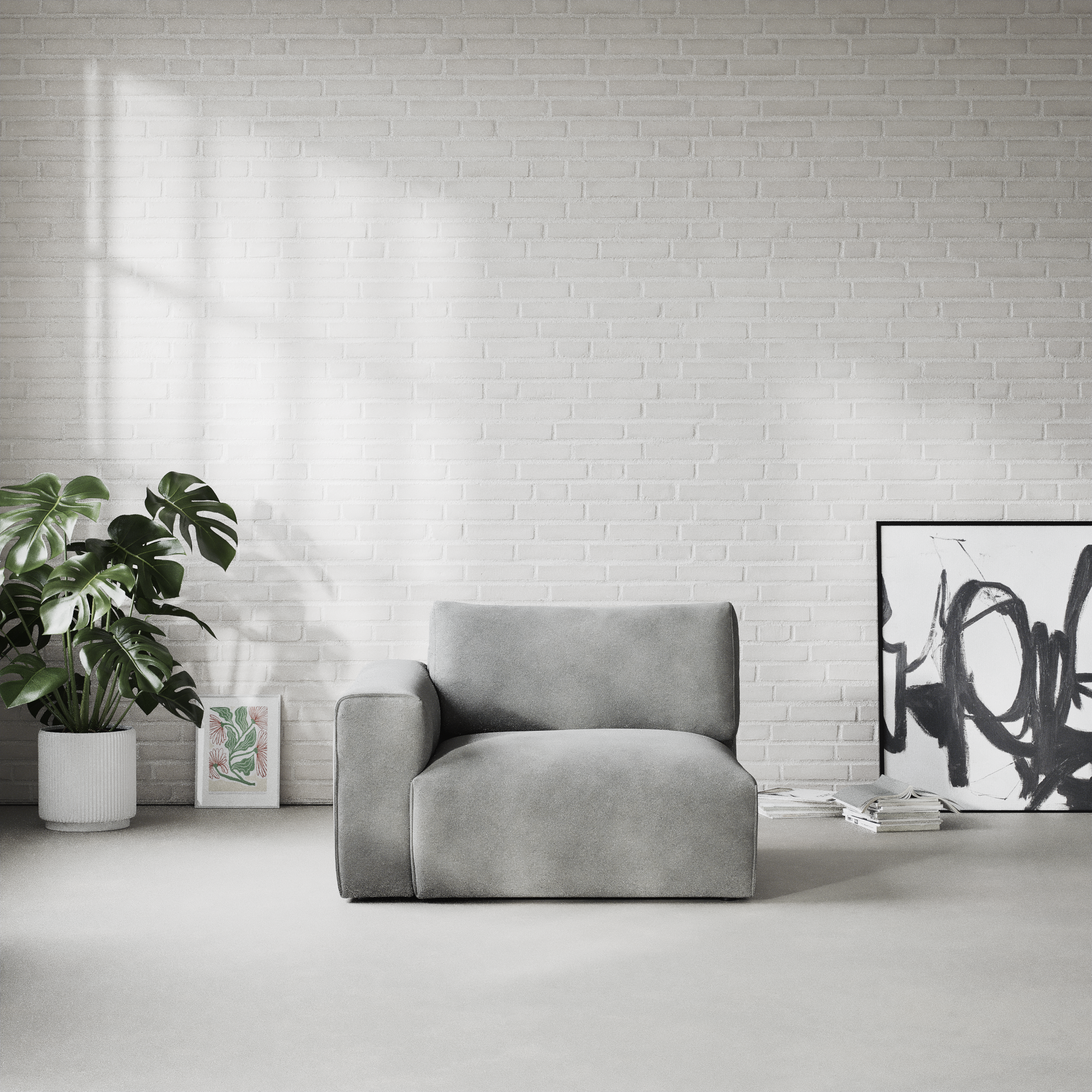 Free, 1,5-sits med armstöd vänster