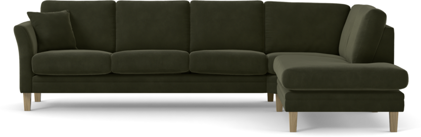 Eden - 3-sits soffa med divan - Grön