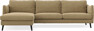 Madison - 3-sits soffa med schäslong vänster - Brun