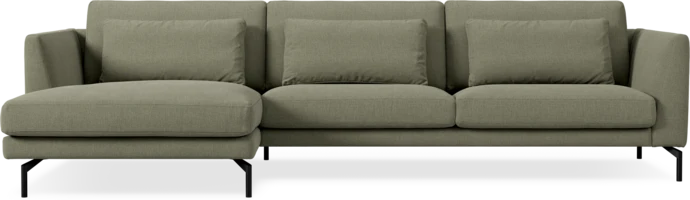 Willow, 3-sits soffa med schäslong vänster, fast klädsel