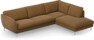 Madison Lux - 3-sits soffa med divan höger - Brun