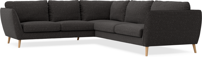 Madison Lux - Hörnsoffa, 2+3-sits - Svart