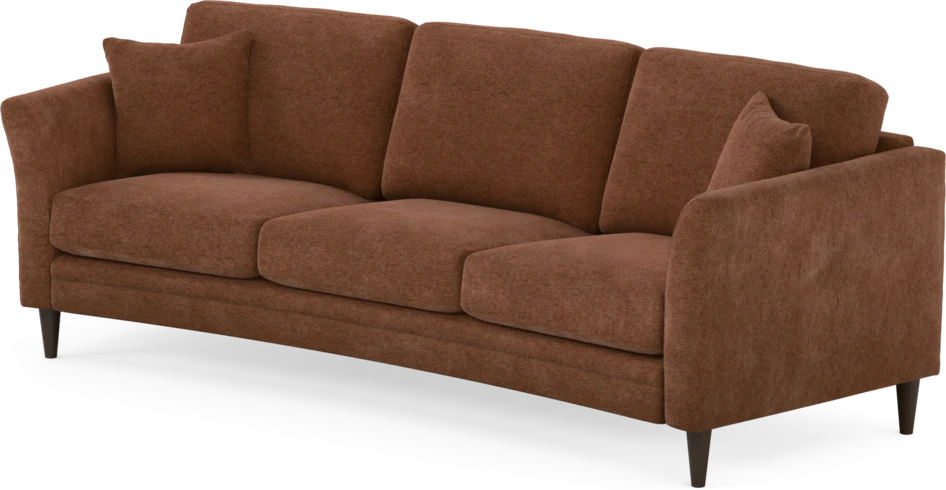 Eden - 3-sits soffa svängd - Orange