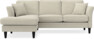 Eden - 2-sits soffa med schäslong - Beige