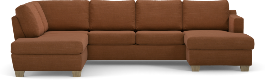 Friday - 3-sits soffa med divan vänster och schäslong höger - Orange