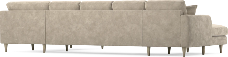 Eden - 3-sits soffa med schäslong vänster och divan höger - Beige