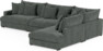 Rossi - 4-sits soffa med divan höger - Grå