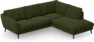 Madison - 2-sits soffa med divan höger - Grön