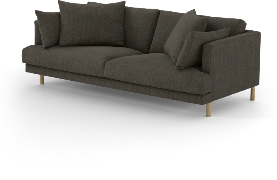 Harper - 3-sits soffa - Brun