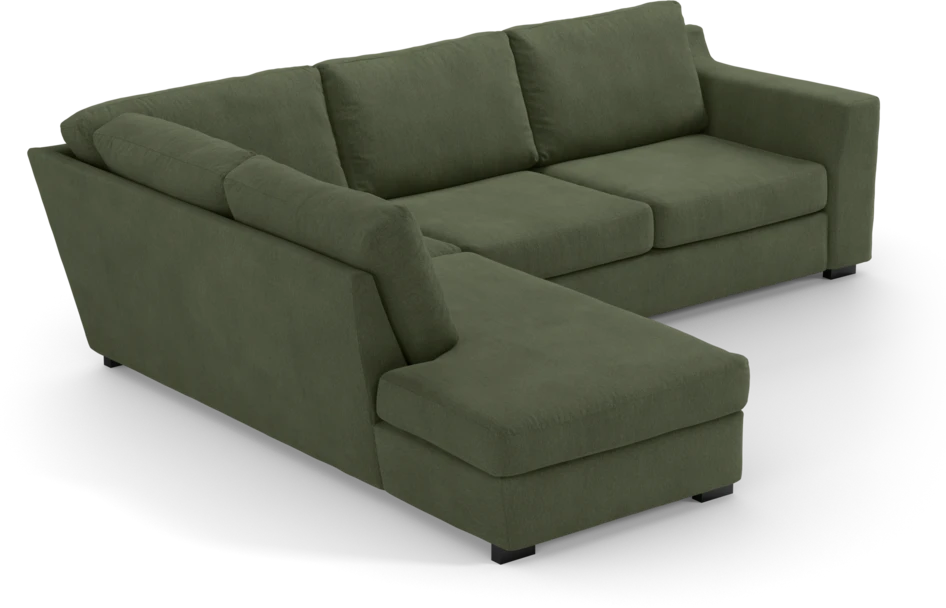 Friday - 2,5-sits soffa med divan vänster - Grön