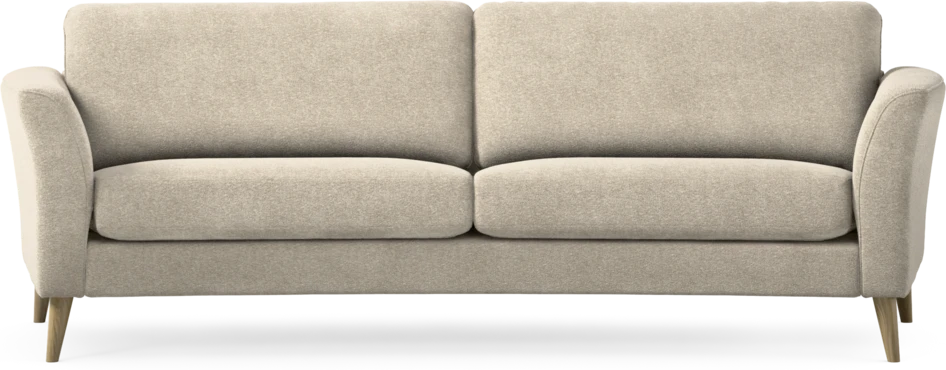 Bridge - 3-sits soffa svängd - Beige