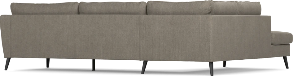 County - 2,5-sits soffa med divan vänster - Brun