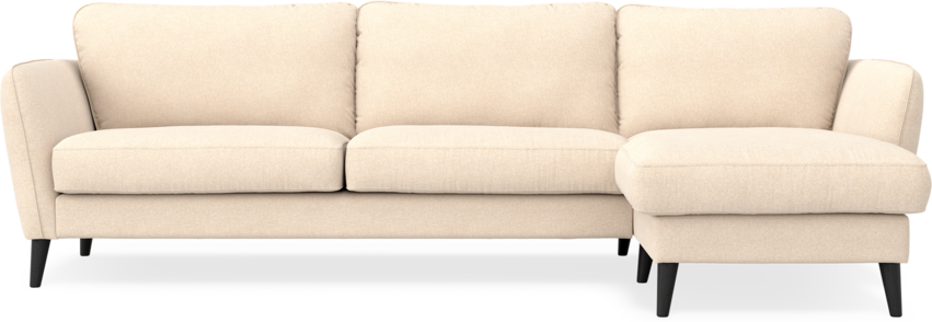 Bridge - 3-sits soffa med schäslong höger - Beige