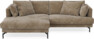 Harper - 4-sits med schäslong XL vänster - Brun