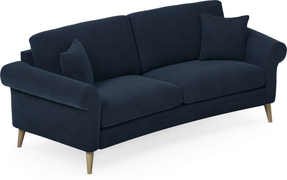 Eden - 2,5-sits soffa svängd - Blå