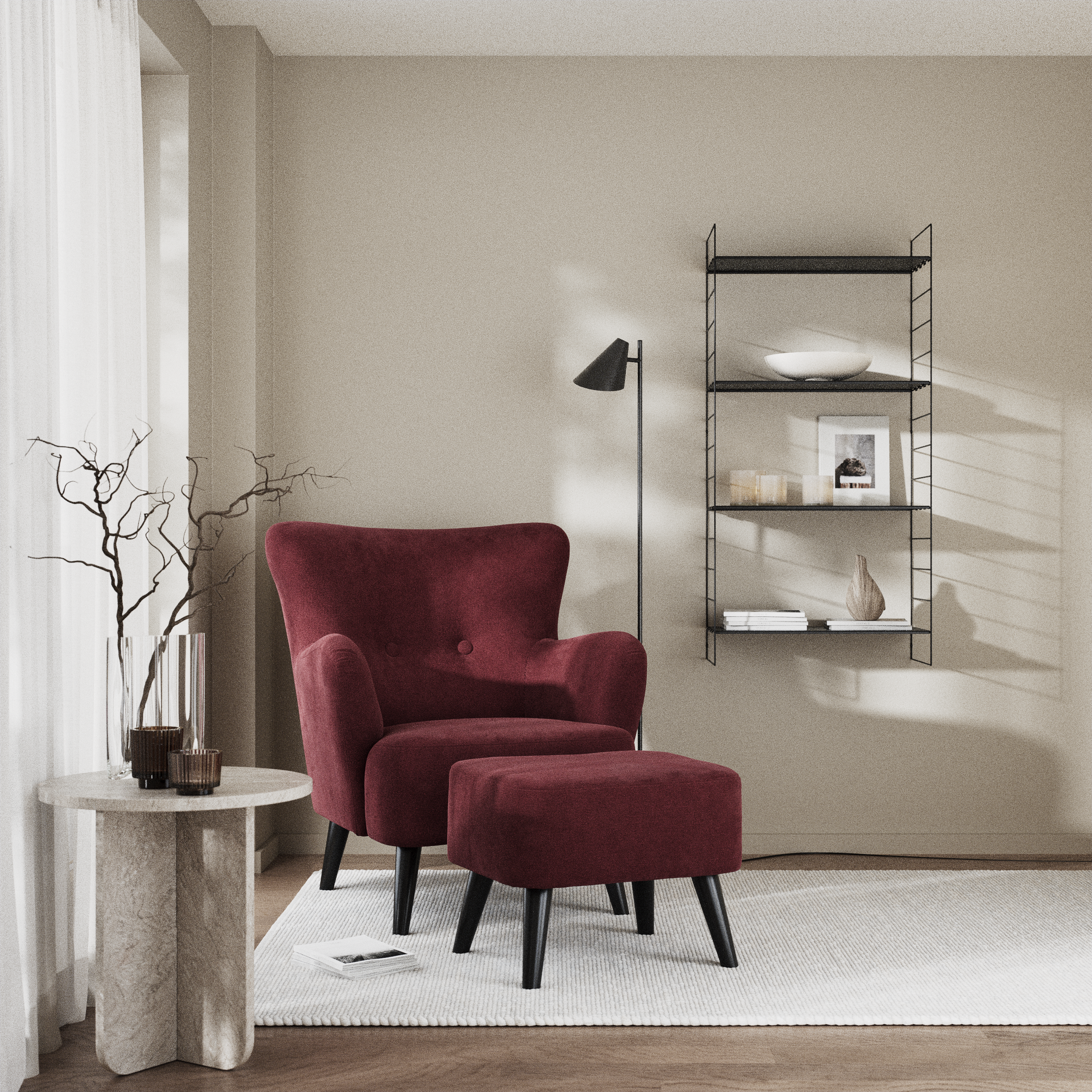 Timmy, Fåtölj med fotpall