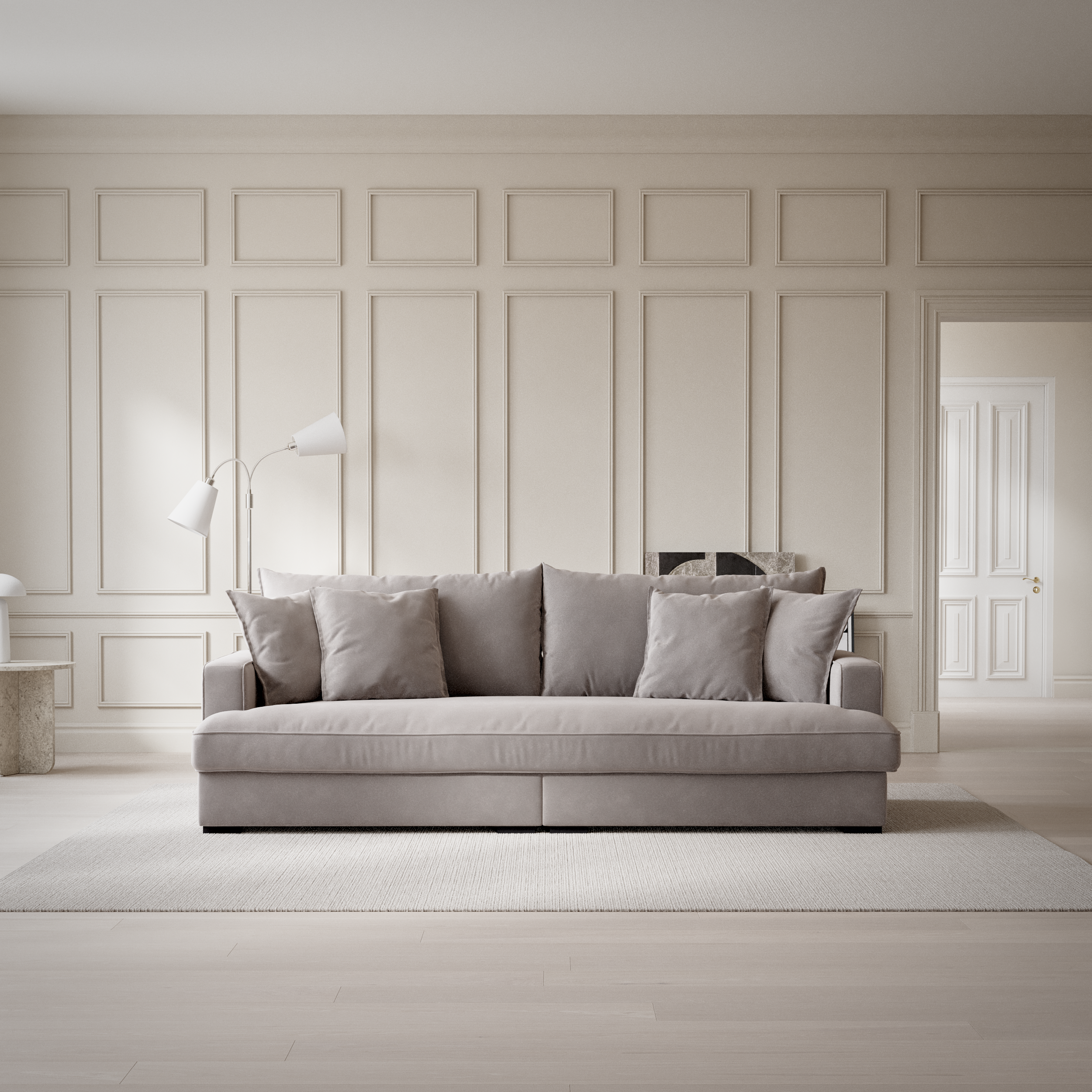 Rossi - 3-sits soffa, hel dyna - inspiration