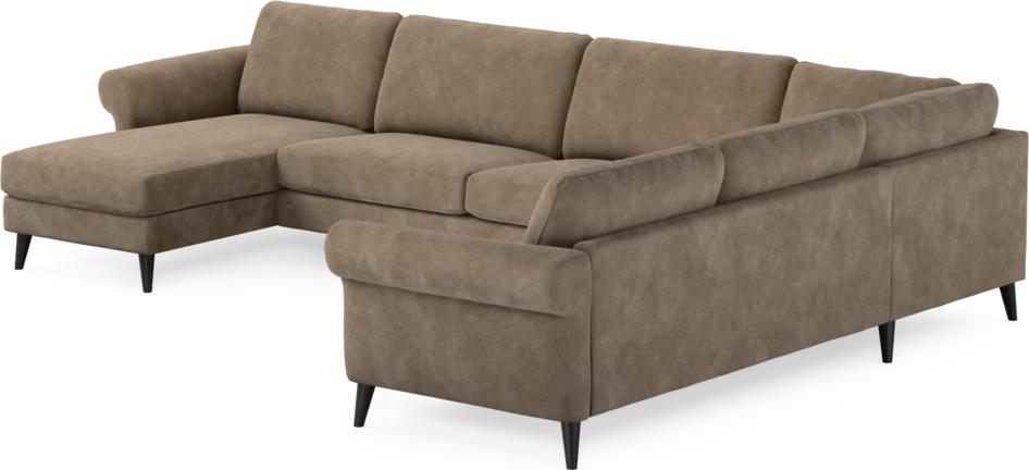 Bridge - Hörnsoffa, 3+2-sits med schäslong vänster - Beige