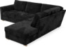 Friday - 2,5-sits soffa med divan höger - Grå