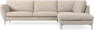 Madison Lux - 3-sits soffa med divan höger - Vit