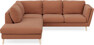 Madison - 2-sits soffa med divan vänster - Orange