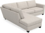 Friday - 2,5-sits soffa med divan vänster - Grå