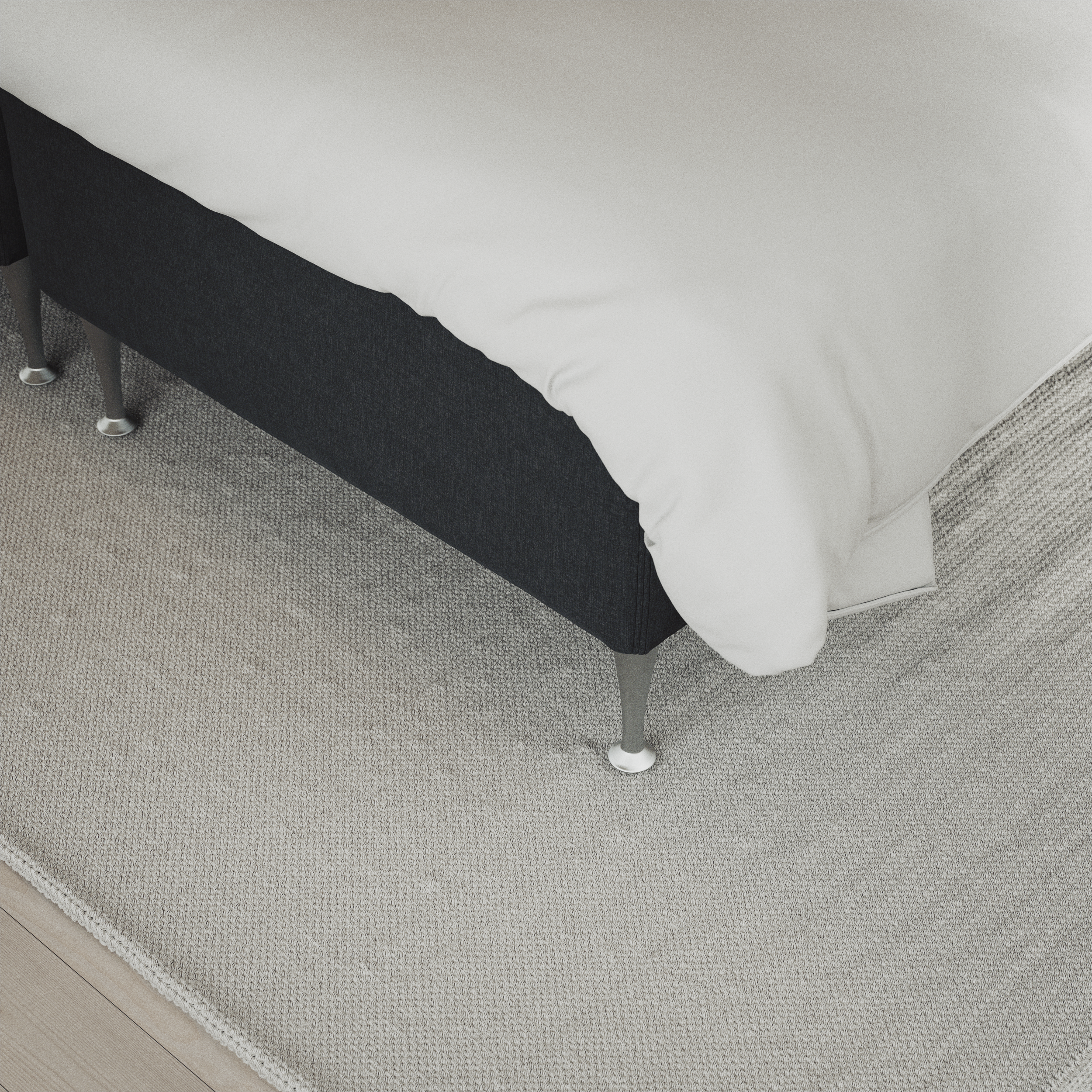 Delux Exclusive - Kontinentalsäng, enkelsäng 120 cm med bäddmadrass och sängben - inspiration