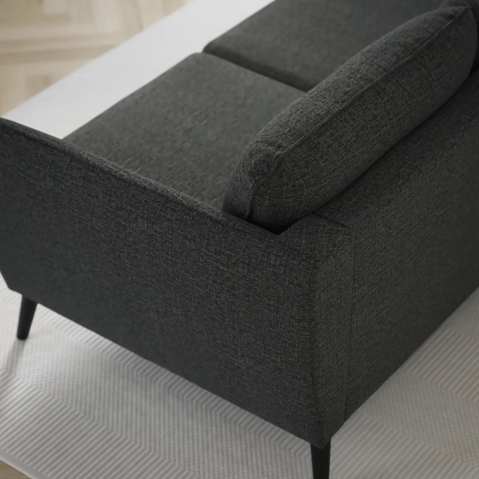 County - 3-sits soffa med schäslong vänster och divan höger - Grå