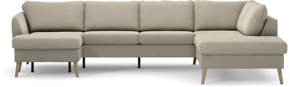 County - 3-sits soffa med schäslong vänster och divan höger - Grå