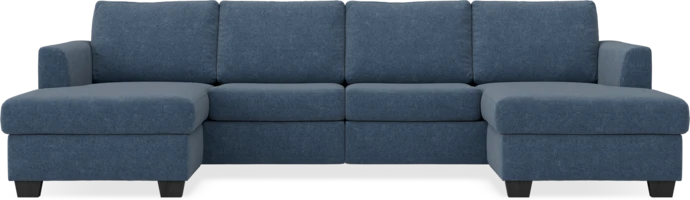 Friday, 2-sits soffa med två schäslonger