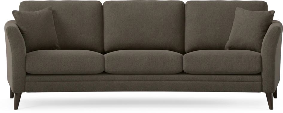 Eden - 3-sits soffa svängd - Brun