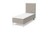 Dream Delux - Ramsäng, enkelsäng med bäddmadrass Sense Delux - Beige