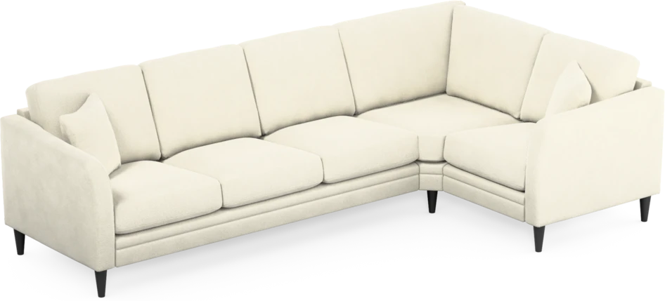 Eden - Hörnsoffa, 3+1-sits - Vit
