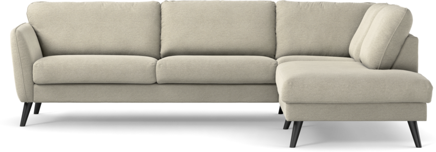 Bridge - 3-sits soffa med divan höger - Grå