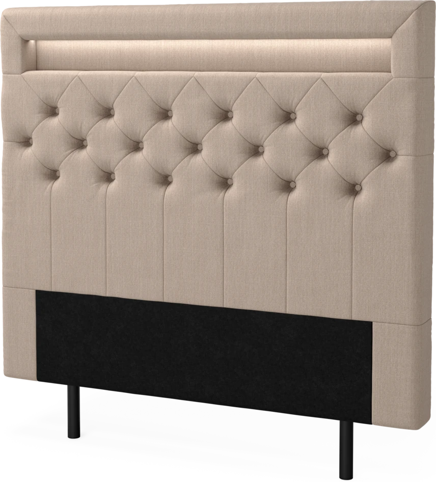 New York led - Sänggavel, 90-210 cm - Beige