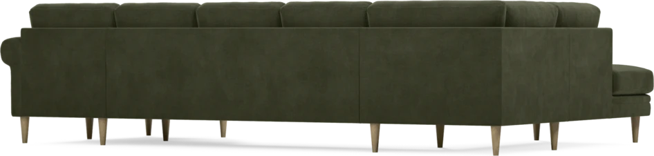 Eden - 3-sits soffa med divan vänster och schäslong höger - Grön
