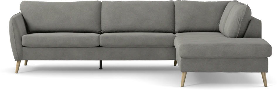 County - 2,5-sits soffa med divan höger - Grå