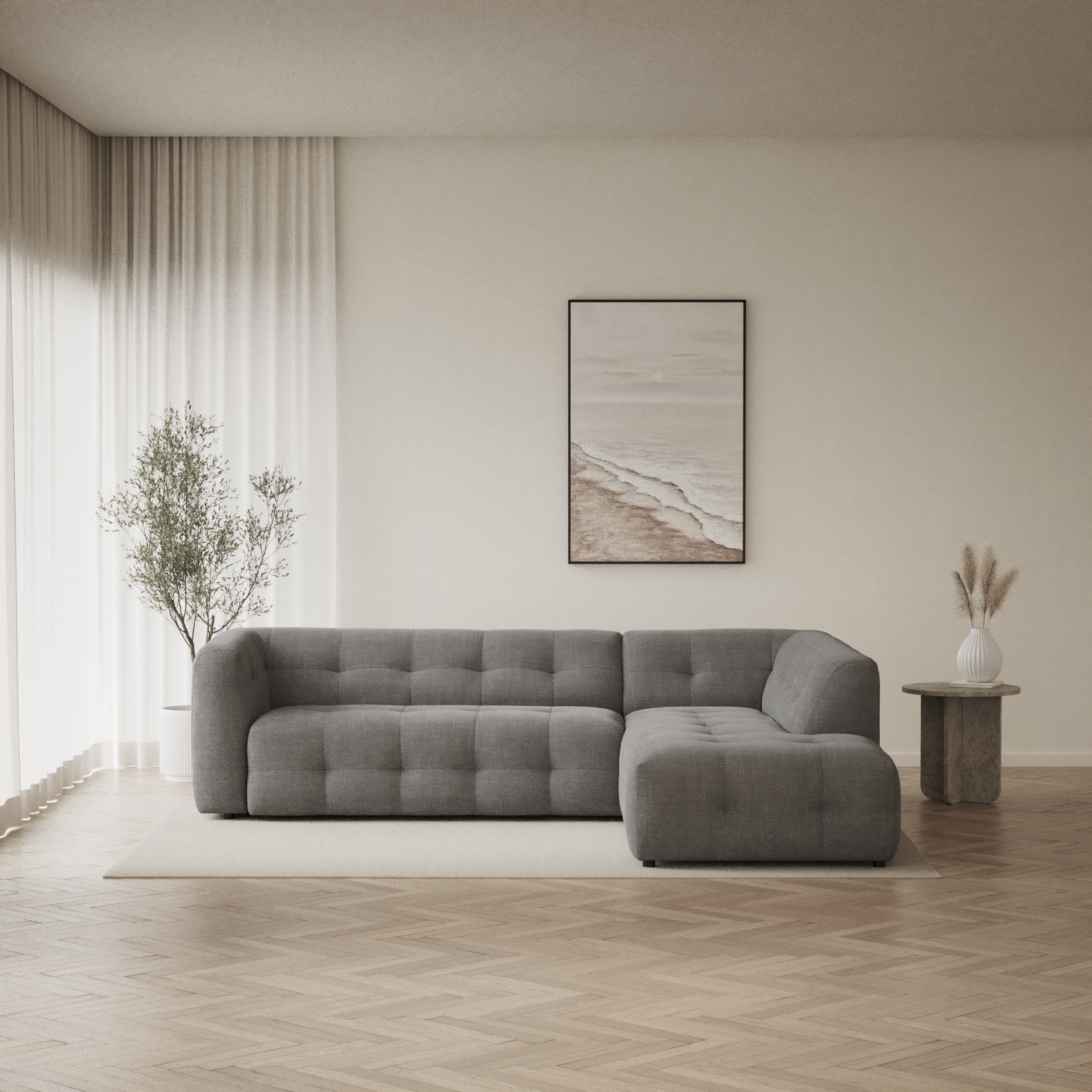 Bella - 3-sits soffa med divan höger - inspiration