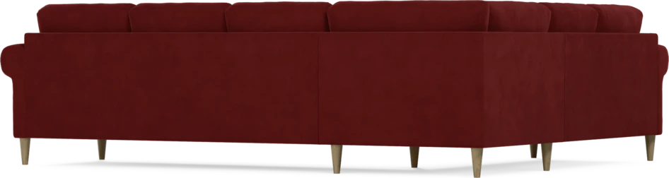 Eden - Hörnsoffa, 2+3-sits - Röd