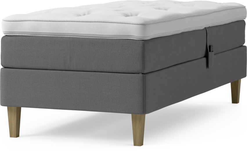 Delux Sense - Ställbar säng, enkelsäng med bäddmadrass och sängben