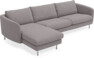 Madison - 3-sits soffa med schäslong vänster - Grå