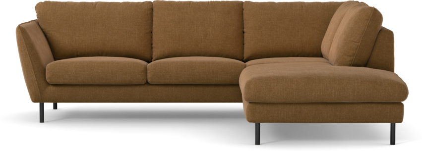 Madison Lux - 2-sits soffa med divan höger - Brun