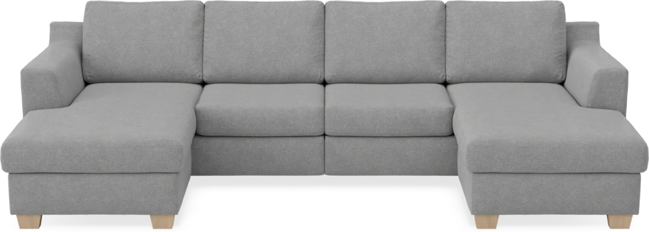 Friday - 2-sits soffa med två schäslonger - Grå