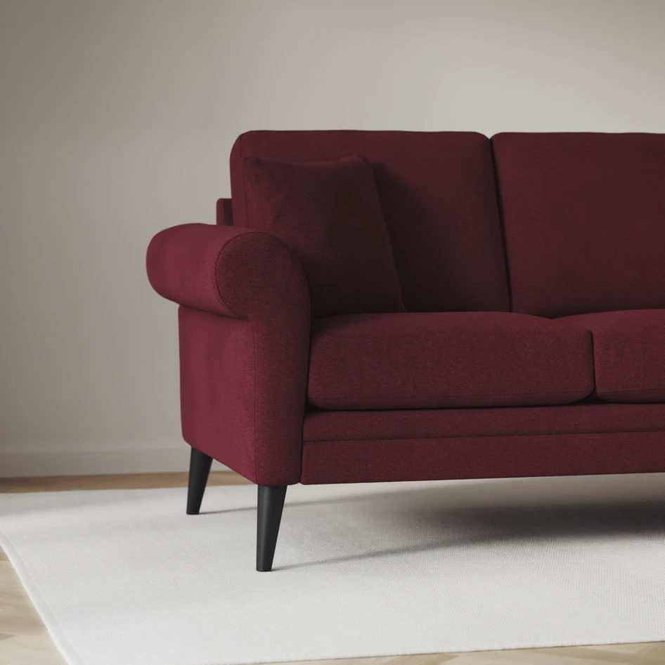 Eden - 3-sits soffa - Röd