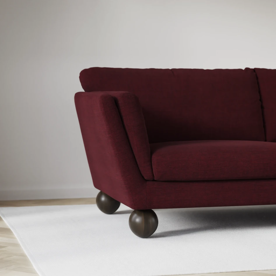 Madison Lux - Hörnsoffa 2+3-sits, hörn 1 - Röd